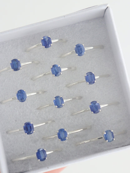 Sterling Silver Kyanite Rings Set of 12