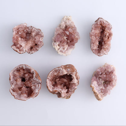 Pink Amethyst Clusters Set of 15