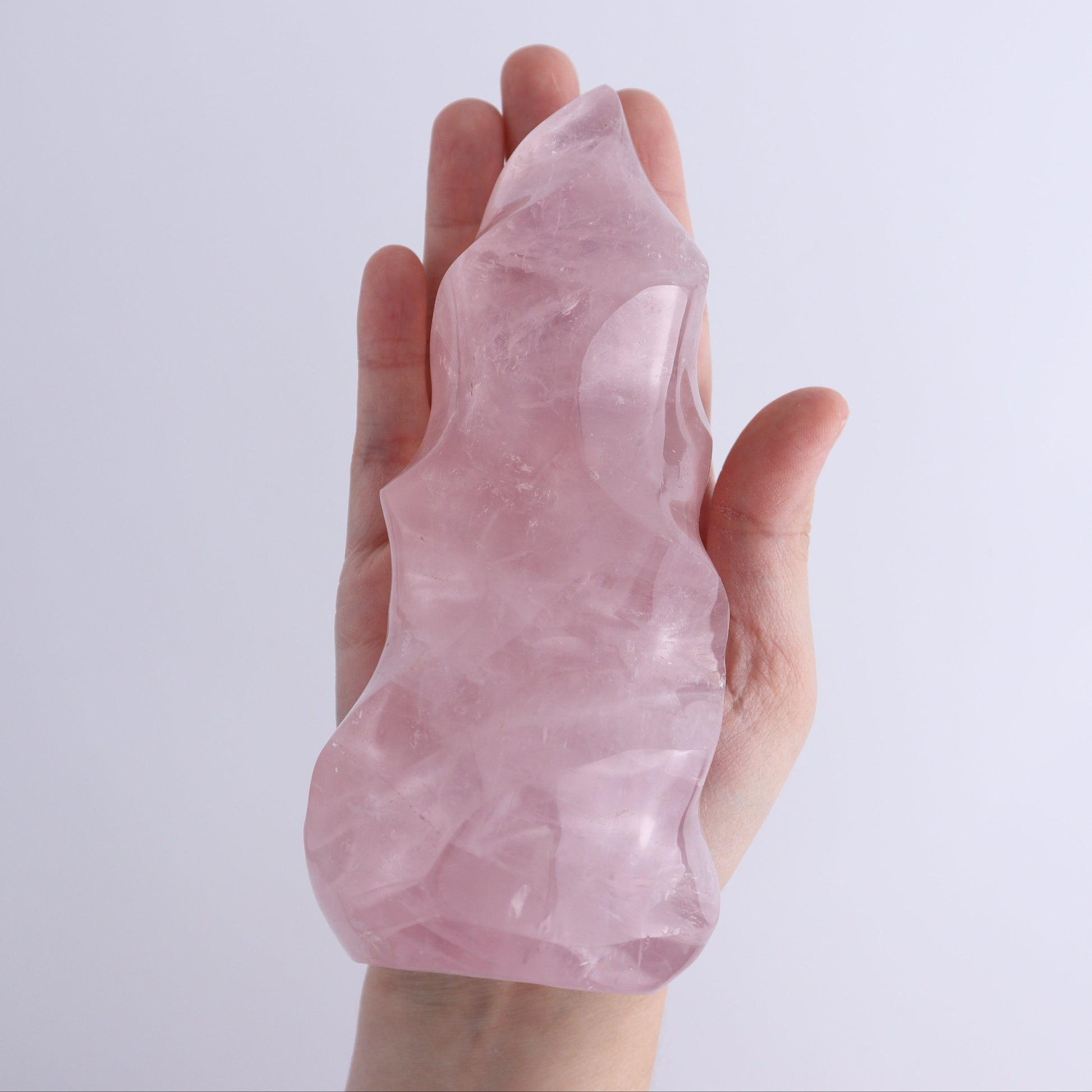 Rose Quartz Flames Set of 4 - Expert Wholesale and Supplier of Wholesale Crystals & Bulk Gemstones, ["flames","Madagascar","Quartz","Rose Quartz"]