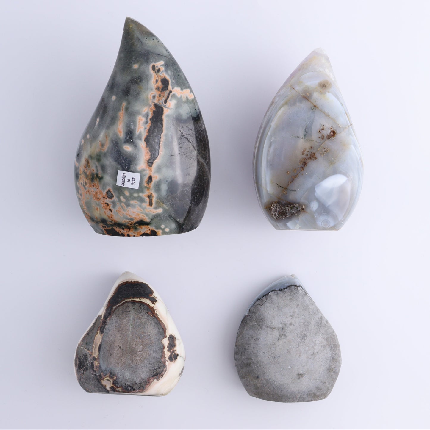 Uruguay Druzy Amethyst Flames Set of 4 - Expert Wholesale and Supplier of Wholesale Crystals & Bulk Gemstones, ["Amethyst","flames","Uruguay"]