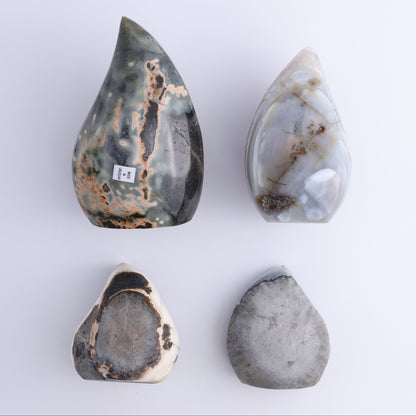 Uruguay Druzy Amethyst Flames Set of 4 - Expert Wholesale and Supplier of Wholesale Crystals & Bulk Gemstones, ["Amethyst","flames","Uruguay"]