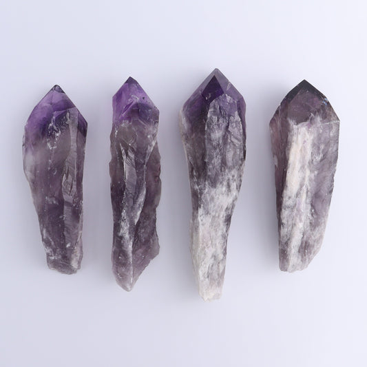 Amethyst Polished Tips Set of 4 - Expert Wholesale and Supplier of Wholesale Crystals & Bulk Gemstones, ["Amethyst","Polished Tip"]