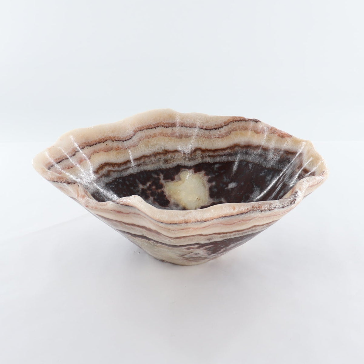 Mexican Onyx/Calcite Bowl 15"