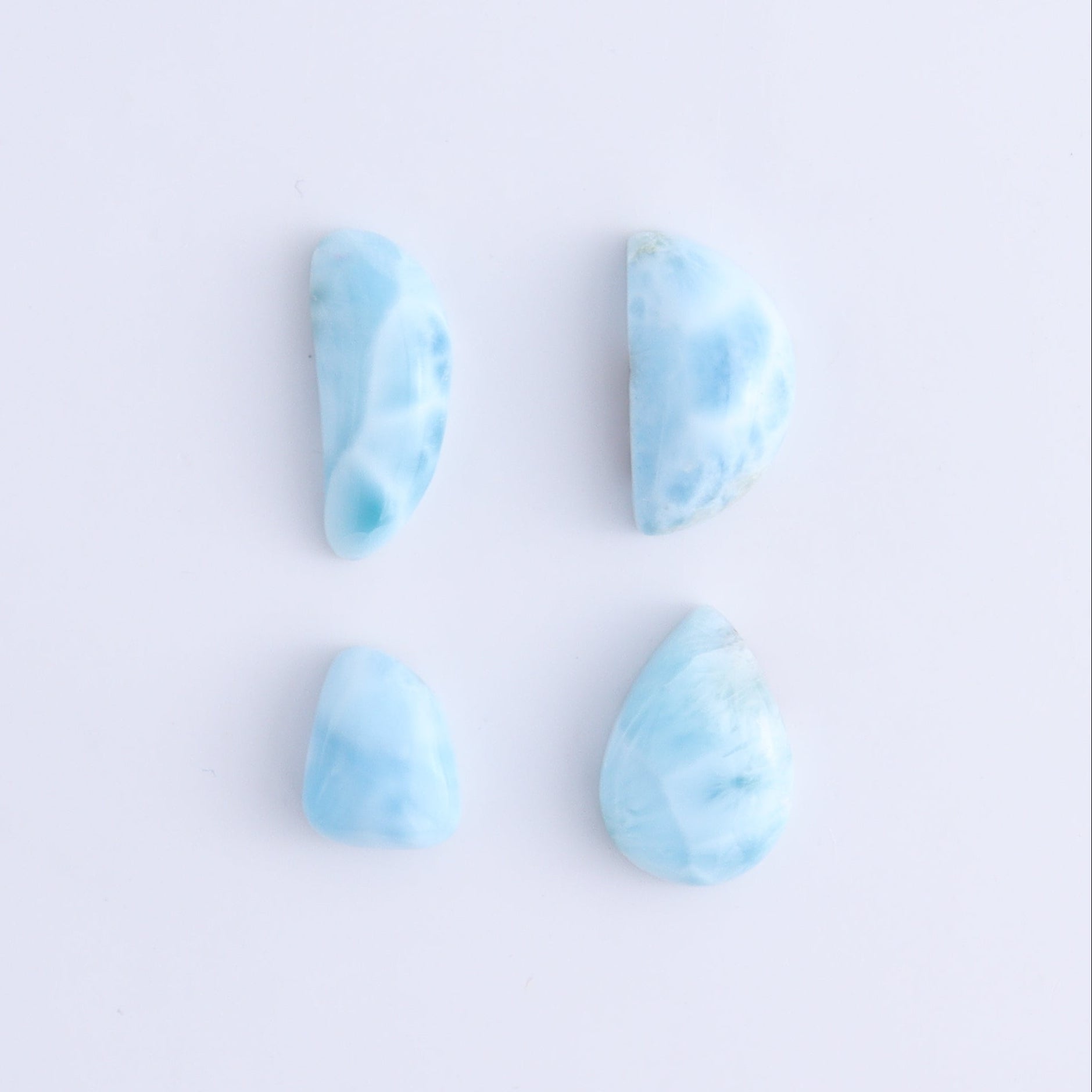 Larmiar Cabs Set of 8 - Expert Wholesale and Supplier of Wholesale Crystals & Bulk Gemstones, ["Cabs","Freeform","Freeforms","Larimar"]