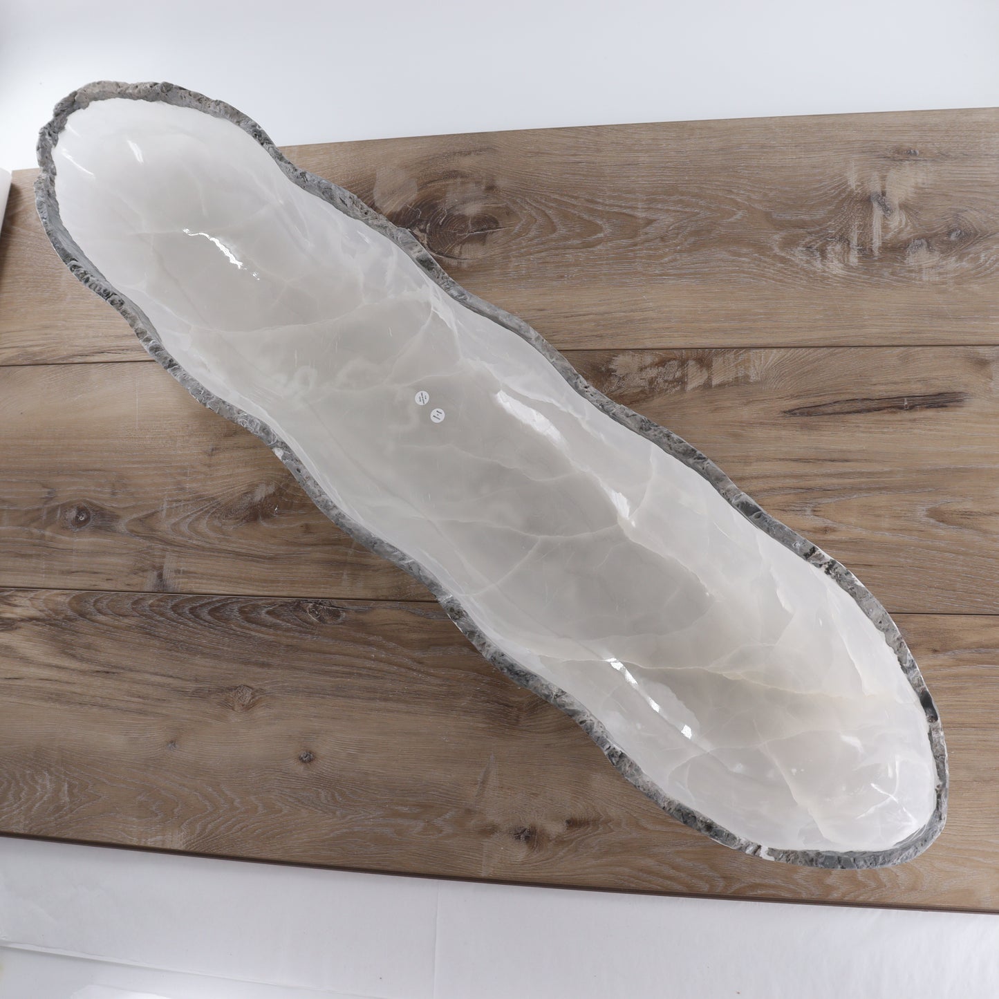 Mexican Onyx/Calcite Canoe Bowl