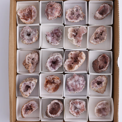Pink Amethyst Flat of 20 - Expert Wholesale and Supplier of Wholesale Crystals & Bulk Gemstones, ["Amethyst","Pink Amethyst"]