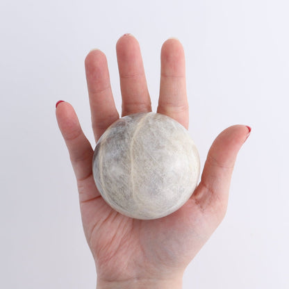 Sunstone-Moonstone Spheres Set of 3