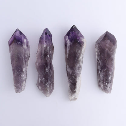 Amethyst Polished Tips Set of 4 - Expert Wholesale and Supplier of Wholesale Crystals & Bulk Gemstones, ["Amethyst","Polished Tip"]