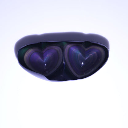 Rainbow Obsidian Heart Pairs Set of 3 - Expert Wholesale and Supplier of Wholesale Crystals & Bulk Gemstones, ["Hearts","Mexico","Obsidian","Rainbow Obsidian"]
