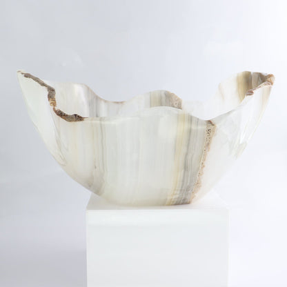Mexican Onyx/Calcite Bowl 14"