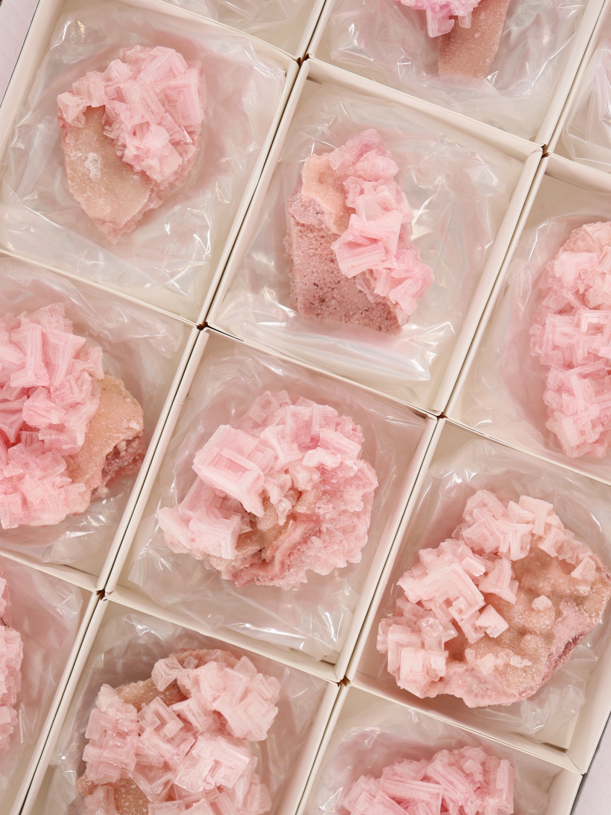 Halite Flat Set of 12 - Expert Supplier of Wholesale Crystals & Bulk Gemstones