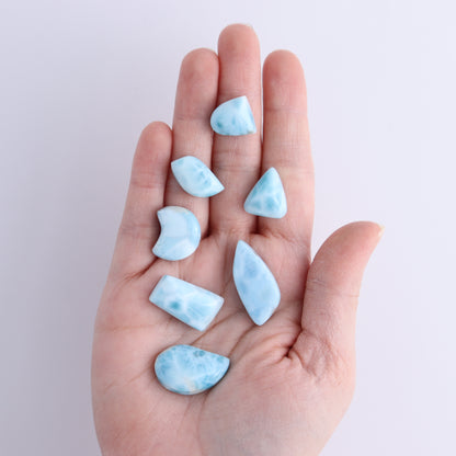 Larmiar Cabs Set of 10 - Expert Wholesale and Supplier of Wholesale Crystals & Bulk Gemstones, ["Cabs","Freeform","Freeforms","Larimar"]
