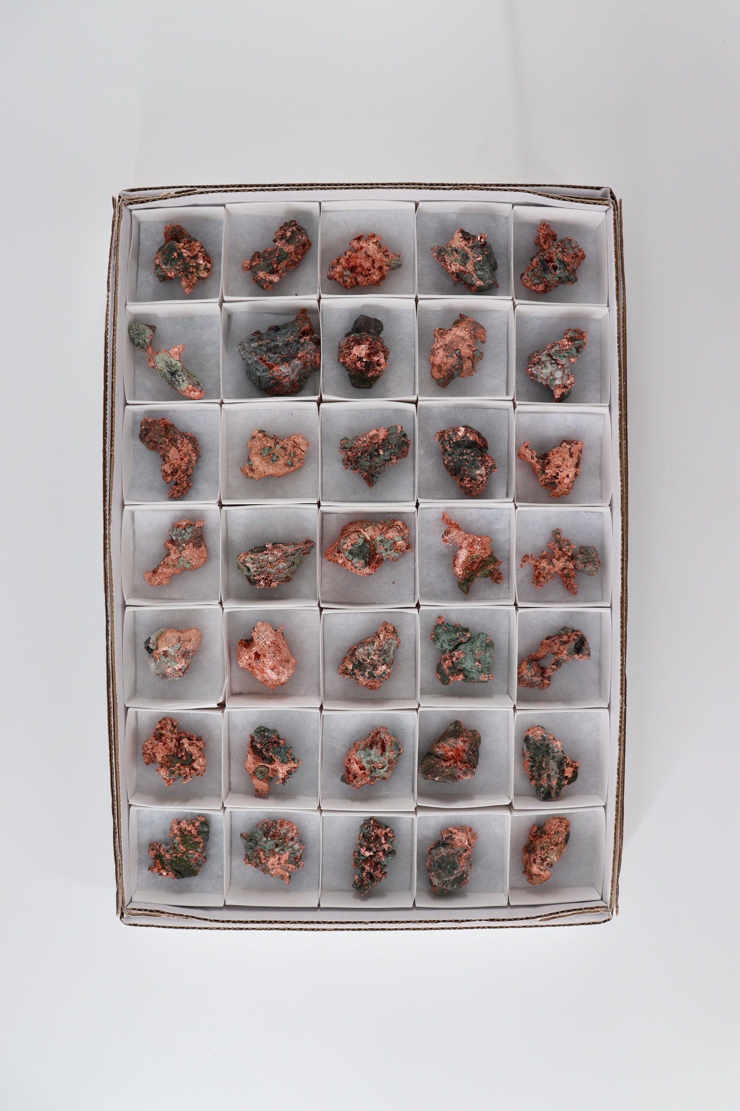 Flat Native Copper 35pc Flat from Michigan - Expert Supplier of Wholesale Crystals & Bulk Gemstones