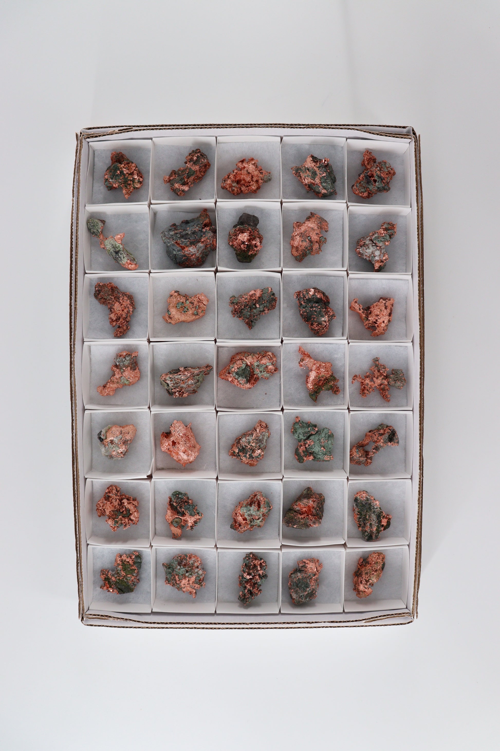 Flat Native Copper 35pc Flat from Michigan - Expert Supplier of Wholesale Crystals & Bulk Gemstones