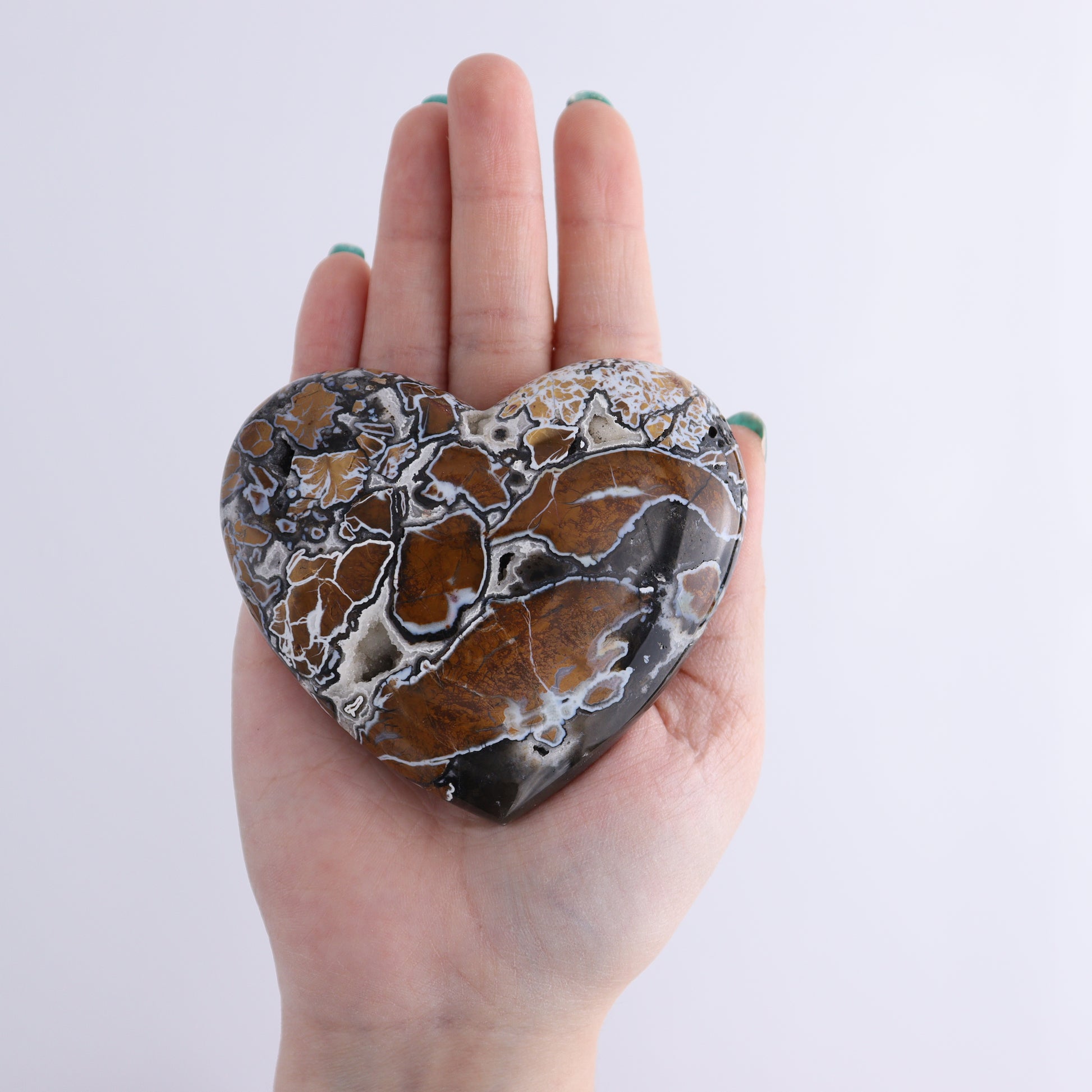 Brecciated Jasper Mixed Carvings Set of 6 - Expert Wholesale and Supplier of Wholesale Crystals & Bulk Gemstones, ["Brecciated Jasper","Hearts","Indonesia","Mermaid Tail","Mushrooms","stars"]