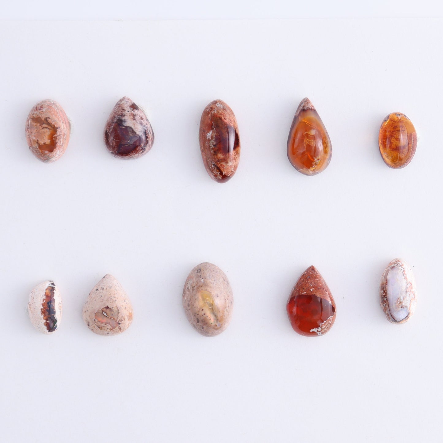 Cantera Opal Cabs Set of 10 - Expert Wholesale and Supplier of Wholesale Crystals & Bulk Gemstones, ["Cabs","Cantera Opal","Mexico","Opal"]
