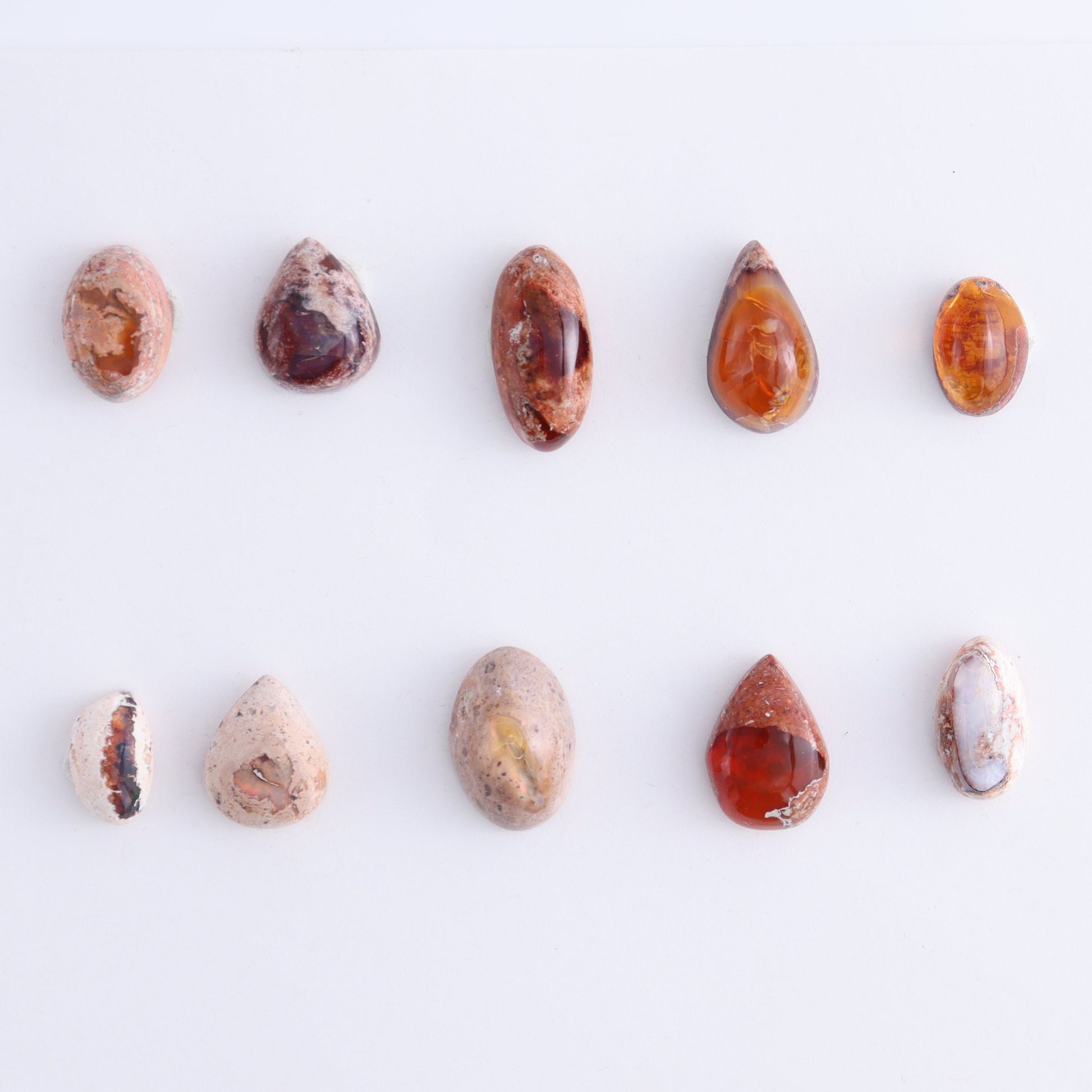 Cantera Opal Cabs Set of 10 - Expert Wholesale and Supplier of Wholesale Crystals & Bulk Gemstones, ["Cabs","Cantera Opal","Mexico","Opal"]