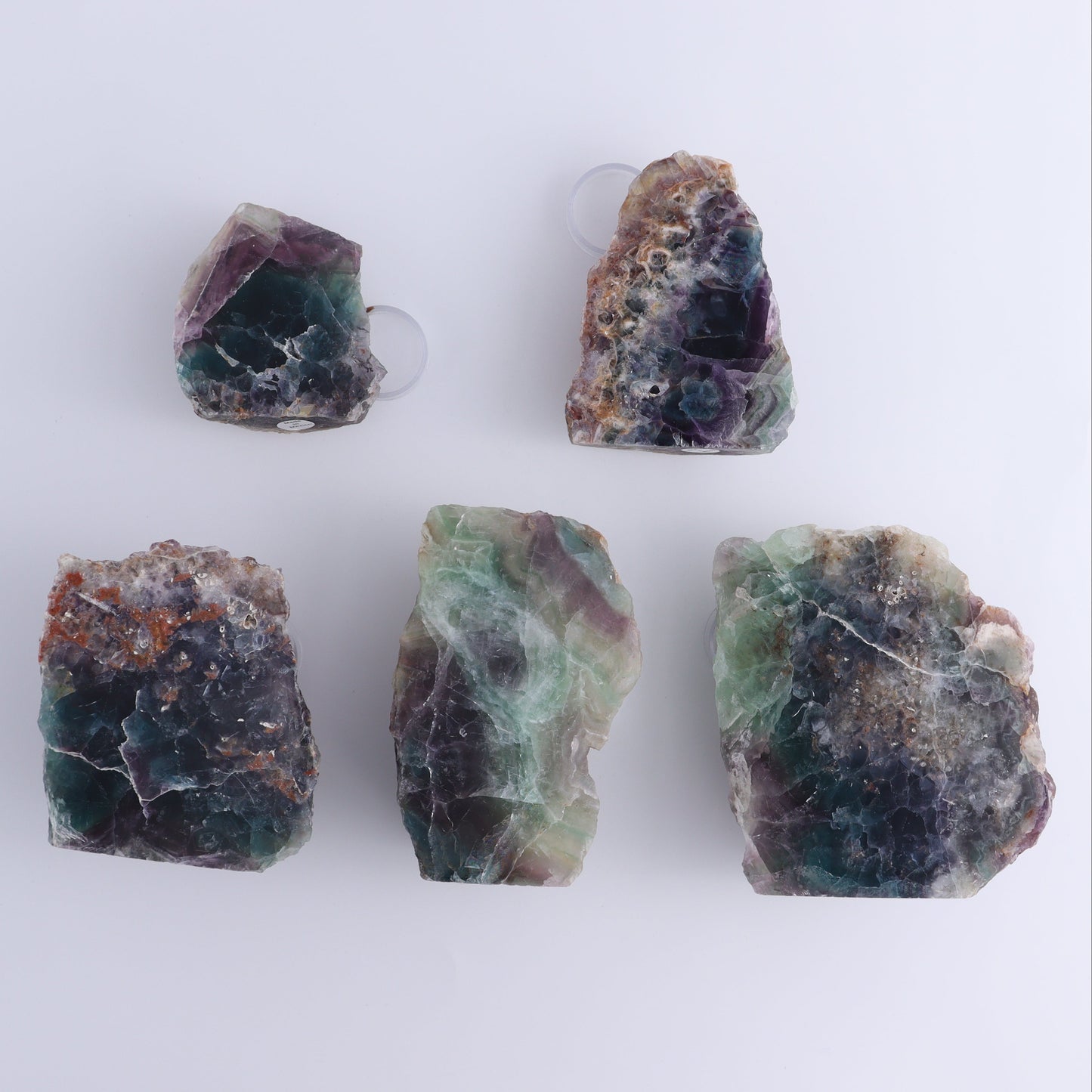 Fluorite Face Polished Set of 5 - Expert Wholesale and Supplier of Wholesale Crystals & Bulk Gemstones, ["Face Polished","Fluorite","Mexico"]
