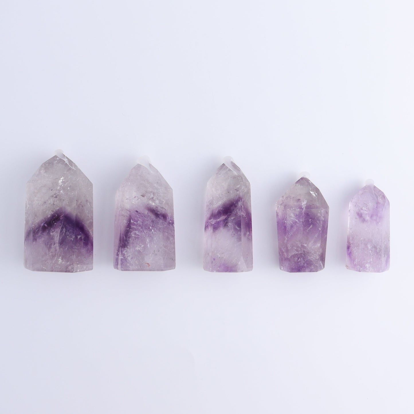 Amethyst Towers Set of 5 - Expert Wholesale and Supplier of Wholesale Crystals & Bulk Gemstones, ["Amethyst","Brazil","Towers"]
