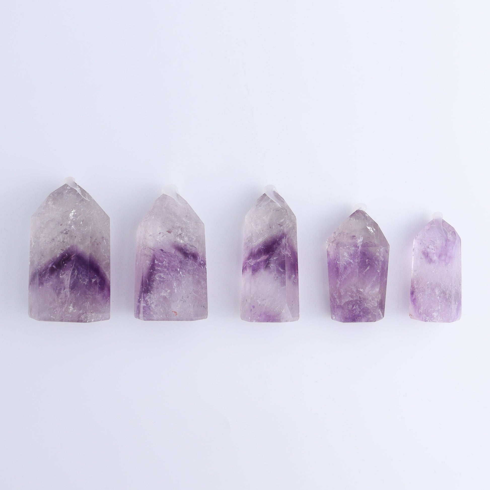 Amethyst Towers Set of 5 - Expert Wholesale and Supplier of Wholesale Crystals & Bulk Gemstones, ["Amethyst","Brazil","Towers"]