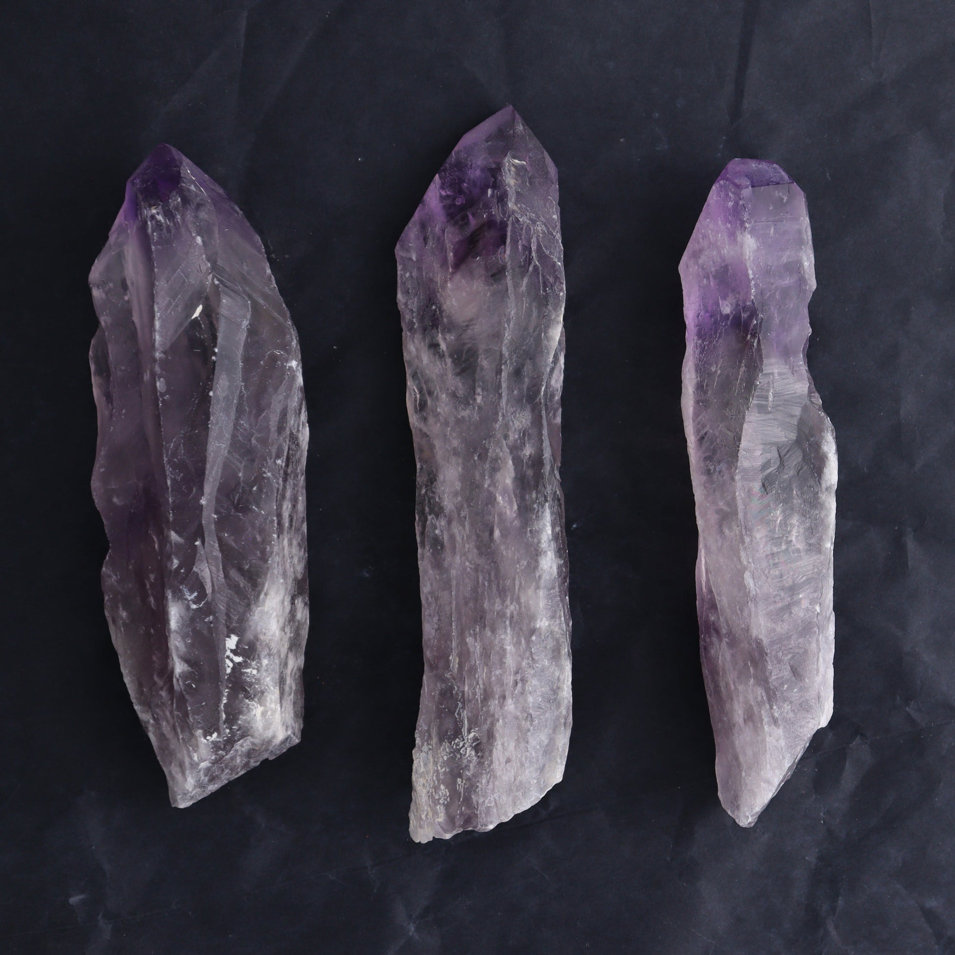 Mixed Brazilian Minerals Flat Set of 13 - Expert Wholesale and Supplier of Wholesale Crystals & Bulk Gemstones, ["Amethyst","Brazil","Clear Quartz","Crackle Quartz","Pink Amethyst","Quartz","Rose Quartz"]