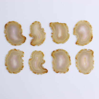 Iris Agate Slices Set of 8 - Expert Wholesale and Supplier of Wholesale Crystals & Bulk Gemstones, ["Agate","Iris Agate","Slices and Slabs"]