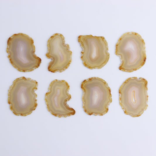 Iris Agate Slices Set of 8 - Expert Wholesale and Supplier of Wholesale Crystals & Bulk Gemstones, ["Agate","Iris Agate","Slices and Slabs"]