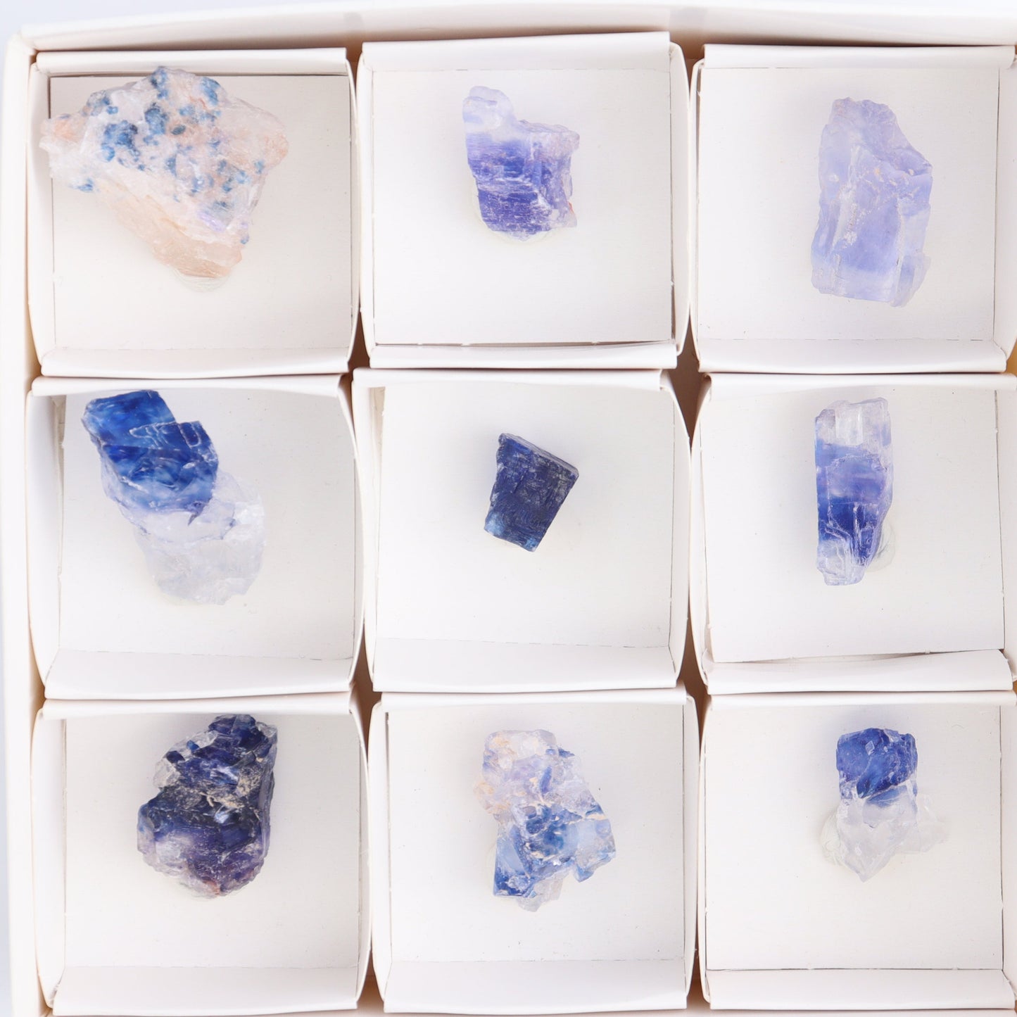 Canadian Blue Halite Rough Set of 9