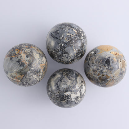 Maligano Jasper Spheres Set of 9 - Expert Wholesale and Supplier of Wholesale Crystals & Bulk Gemstones, ["Indonesia","Maligno Jasper","Spheres"]