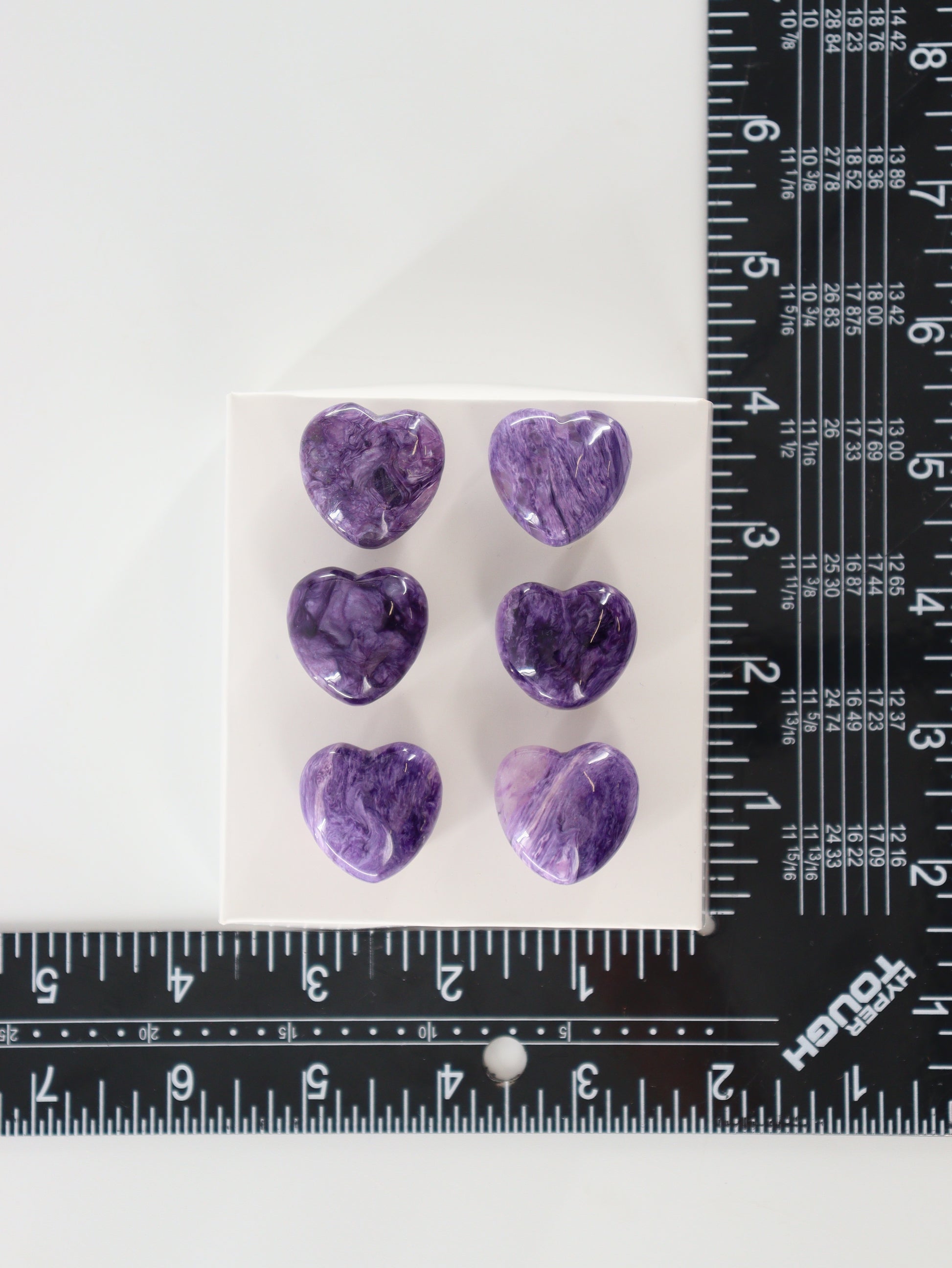 Charoite Hearts Set of 6 - Expert Wholesale and Supplier of Wholesale Crystals & Bulk Gemstones, []