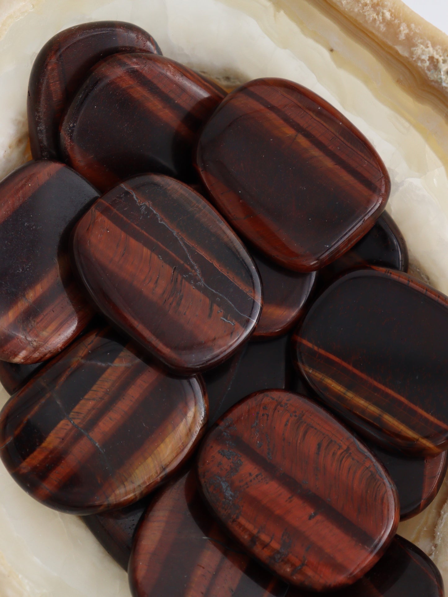 1/2kg Red Tiger Eye Smooth Stones - Expert Supplier of Wholesale Crystals & Bulk Gemstones