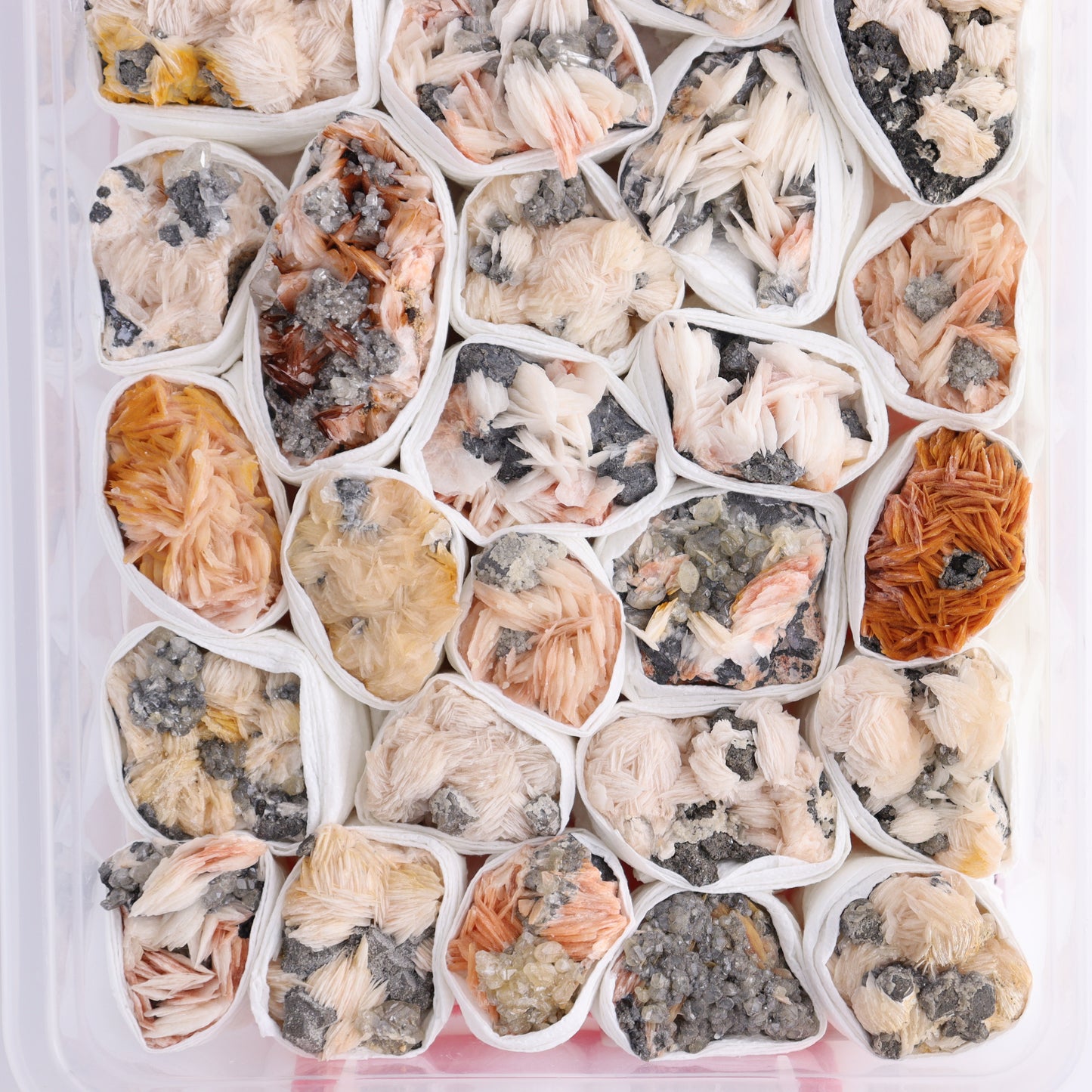 Cerussite Barite from Morocco Flat - Expert Wholesale and Supplier of Wholesale Crystals & Bulk Gemstones, ["Cerussite Barite","Flats","Morocco"]