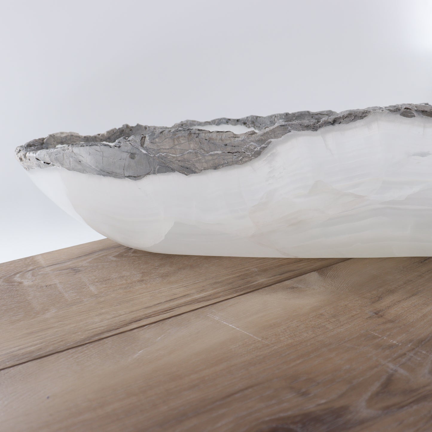 Mexican Onyx/Calcite Canoe Bowl