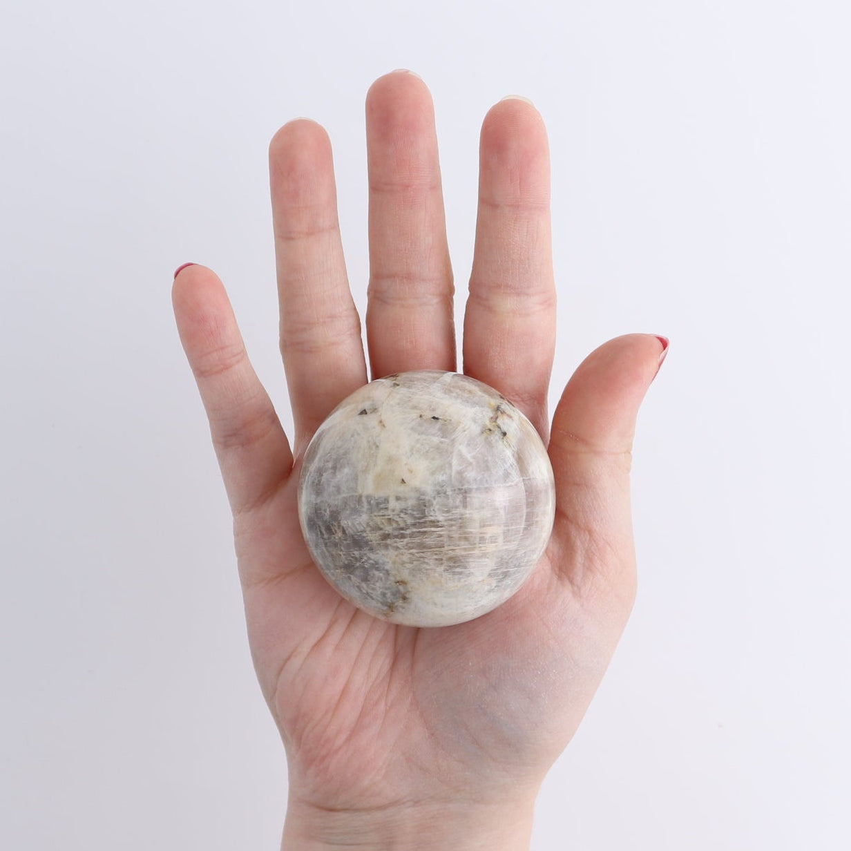 Sunstone-Moonstone Spheres Set of 3
