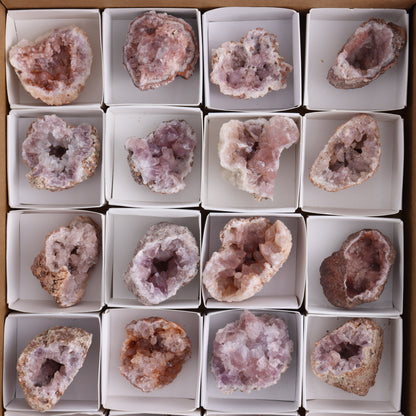 Pink Amethyst Flat of 20 - Expert Wholesale and Supplier of Wholesale Crystals & Bulk Gemstones, ["Amethyst","Pink Amethyst"]