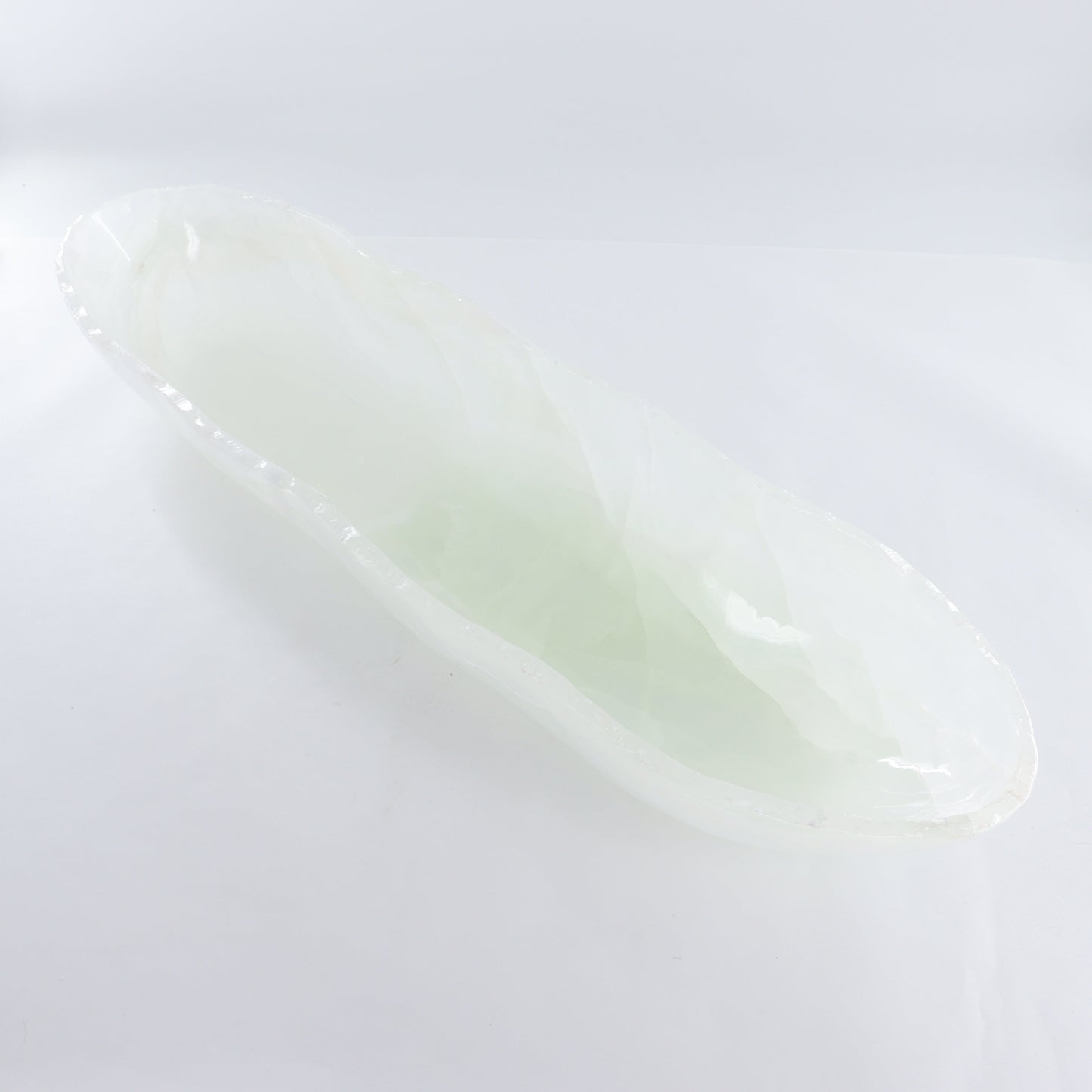 Mexican Onyx/Calcite Canoe Bowl - Expert Wholesale and Supplier of Wholesale Crystals & Bulk Gemstones, ["Bowls","Calcite","canoe","Mexico","onyx"]