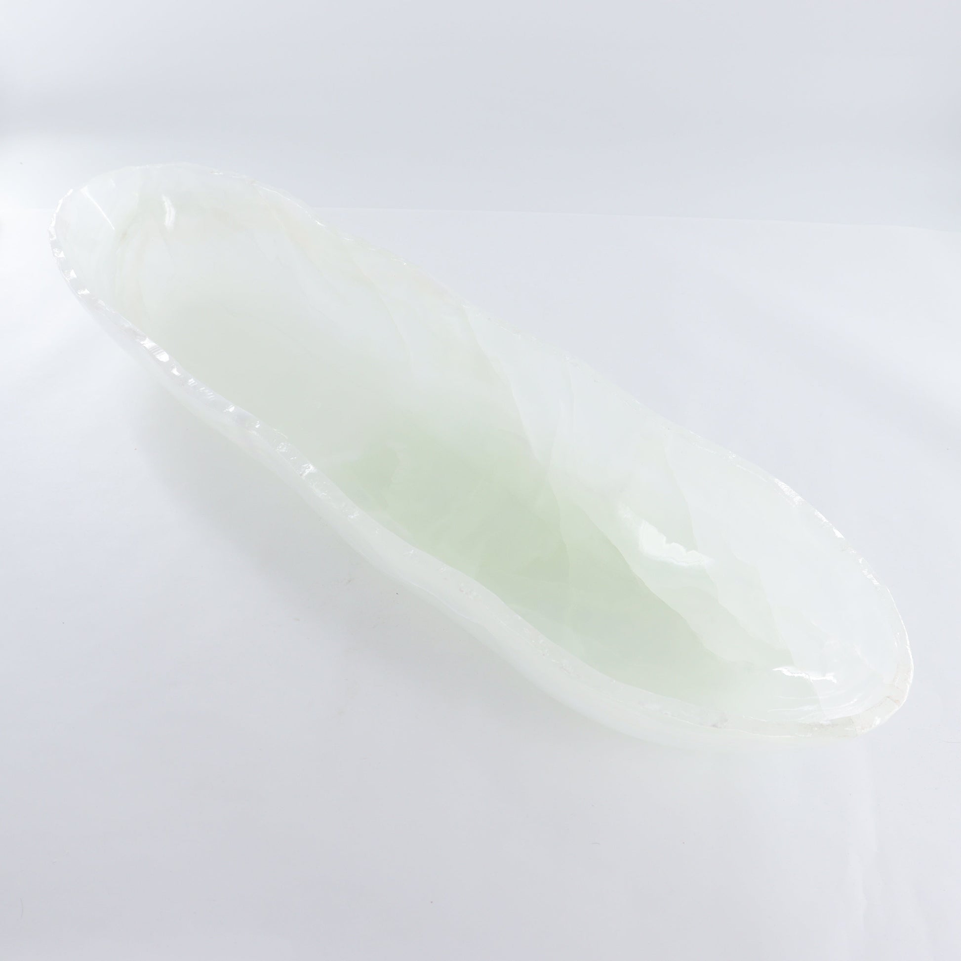 Mexican Onyx/Calcite Canoe Bowl - Expert Wholesale and Supplier of Wholesale Crystals & Bulk Gemstones, ["Bowls","Calcite","canoe","Mexico","onyx"]