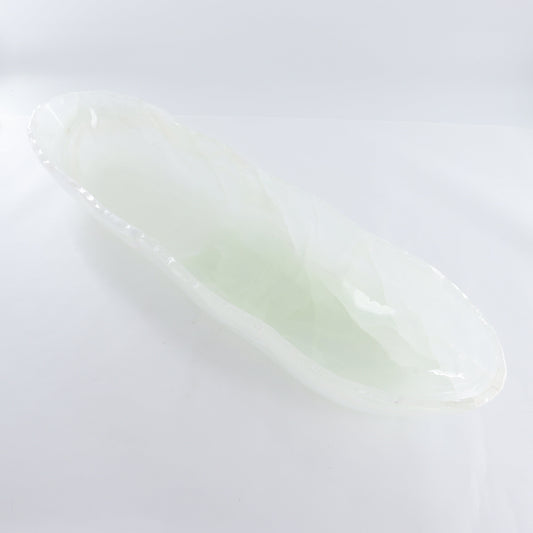 Mexican Onyx/Calcite Canoe Bowl