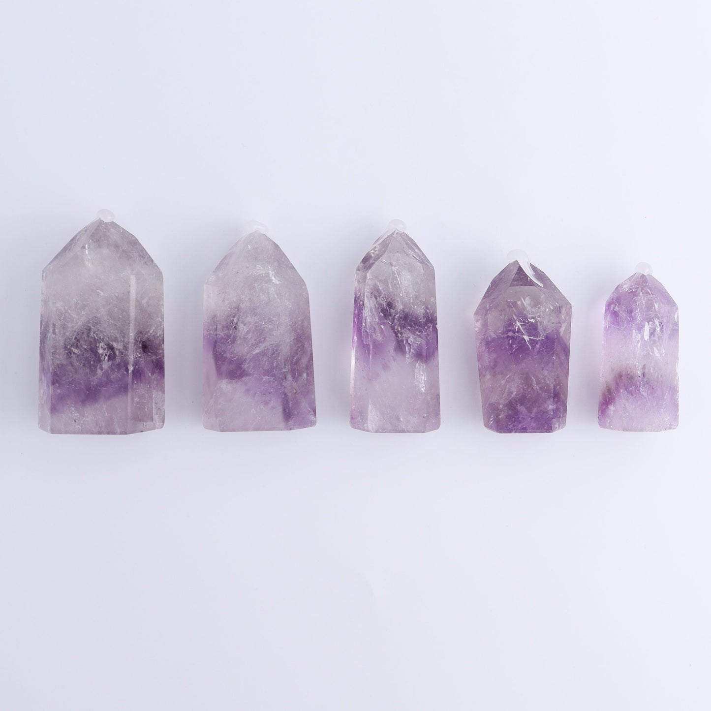 Amethyst Towers Set of 5 - Expert Wholesale and Supplier of Wholesale Crystals & Bulk Gemstones, ["Amethyst","Brazil","Towers"]