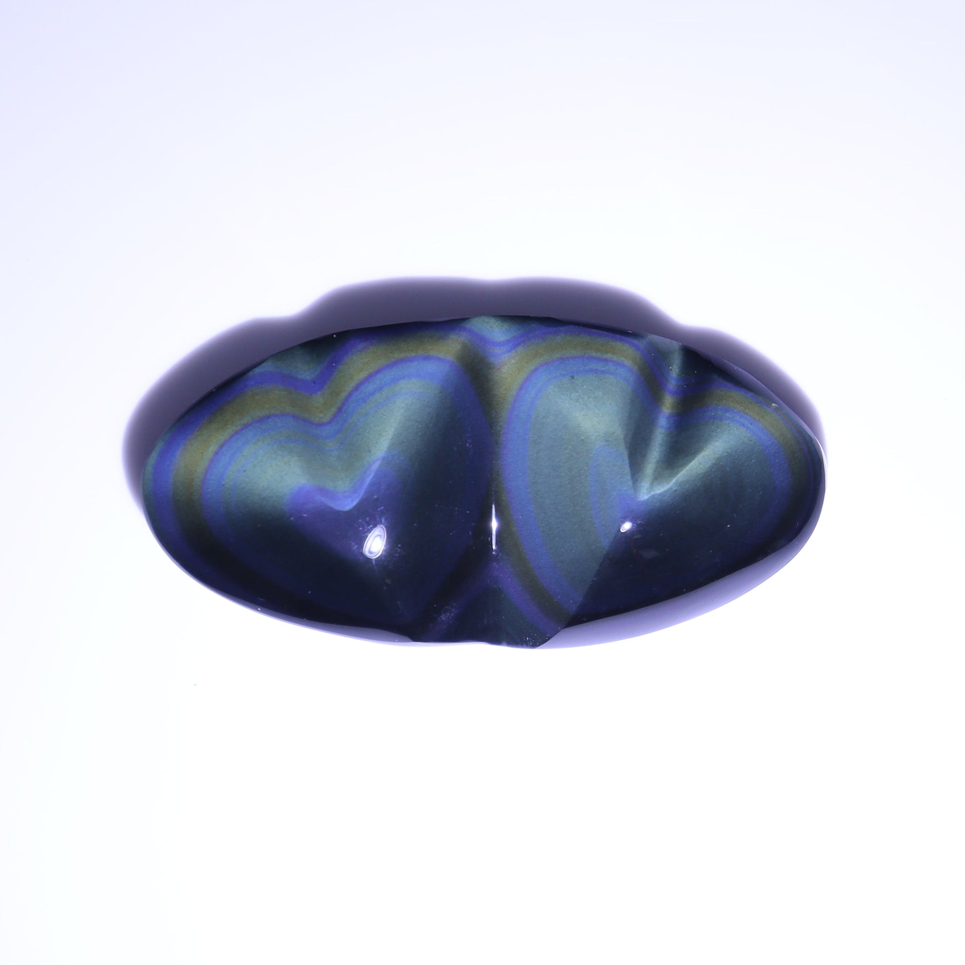 Rainbow Obsidian Heart Pairs Set of 3 - Expert Wholesale and Supplier of Wholesale Crystals & Bulk Gemstones, ["Hearts","Mexico","Obsidian","Rainbow Obsidian"]