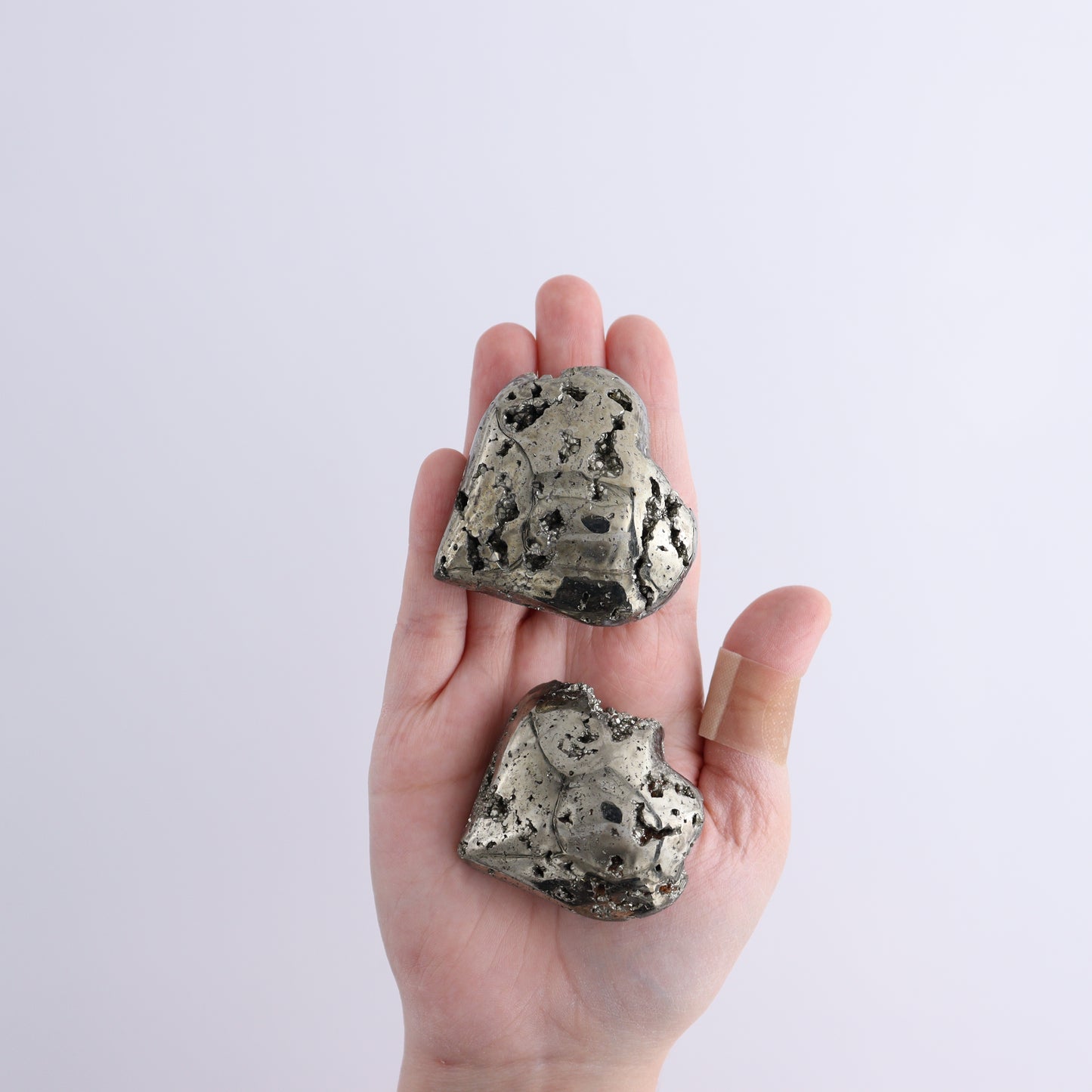 Pyrite Hearts Set of 12 - Expert Wholesale and Supplier of Wholesale Crystals & Bulk Gemstones, ["Hearts","Peru","Pyrite"]