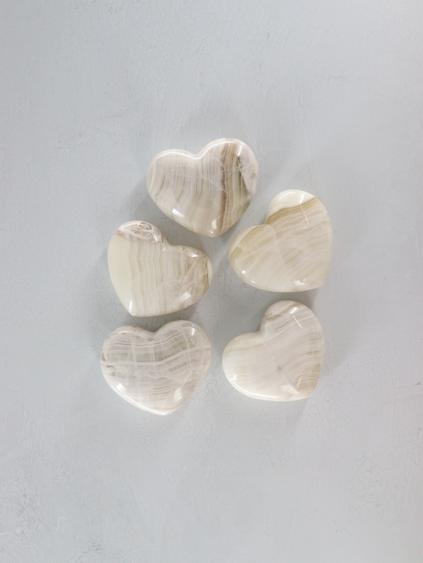 Onyx Hearts Set of 5 - Expert Wholesale and Supplier of Wholesale Crystals & Bulk Gemstones, []