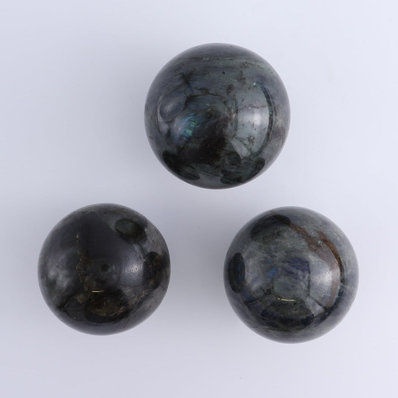 Labradorite Spheres Set of 3