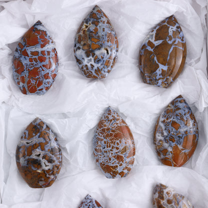 Brecciated Jasper Flames Set of 10 - Expert Wholesale and Supplier of Wholesale Crystals & Bulk Gemstones, ["Brecciated Jasper","flames","Indonesia"]