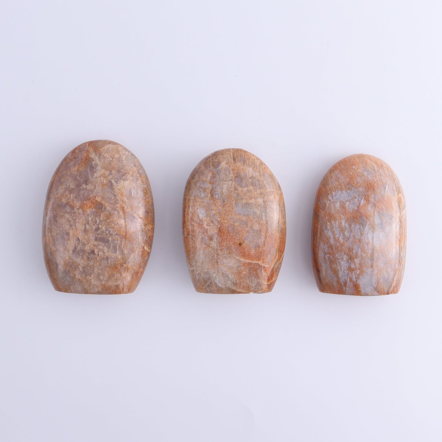 Peach Moonstone Freeform Set of 9 - Expert Wholesale and Supplier of Wholesale Crystals & Bulk Gemstones, ["Freeforms","Peach Moonstone"]