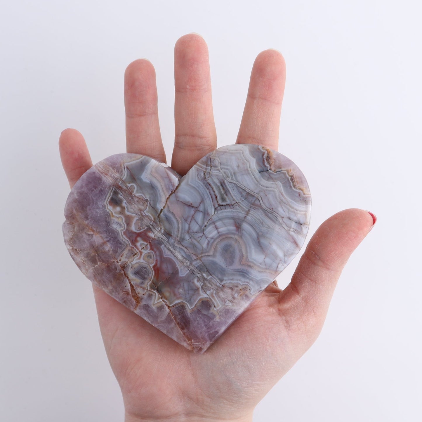 Amethyst Hearts Set of 3