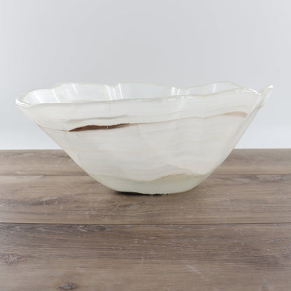 Mexican Onyx/Calcite Bowl 15"