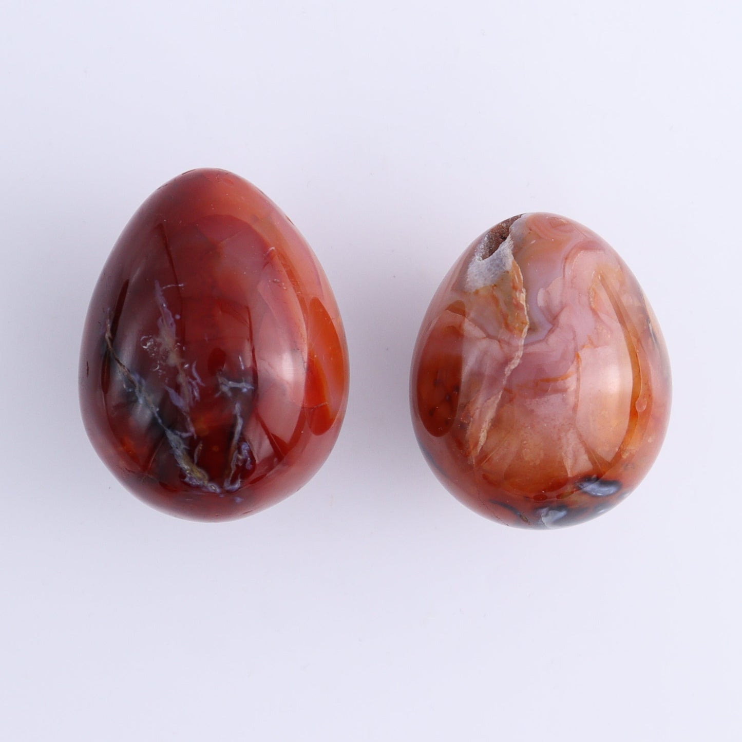 Carnelian Eggs Set of 12 - Expert Wholesale and Supplier of Wholesale Crystals & Bulk Gemstones, ["carnelian","Eggs","Madagascar"]