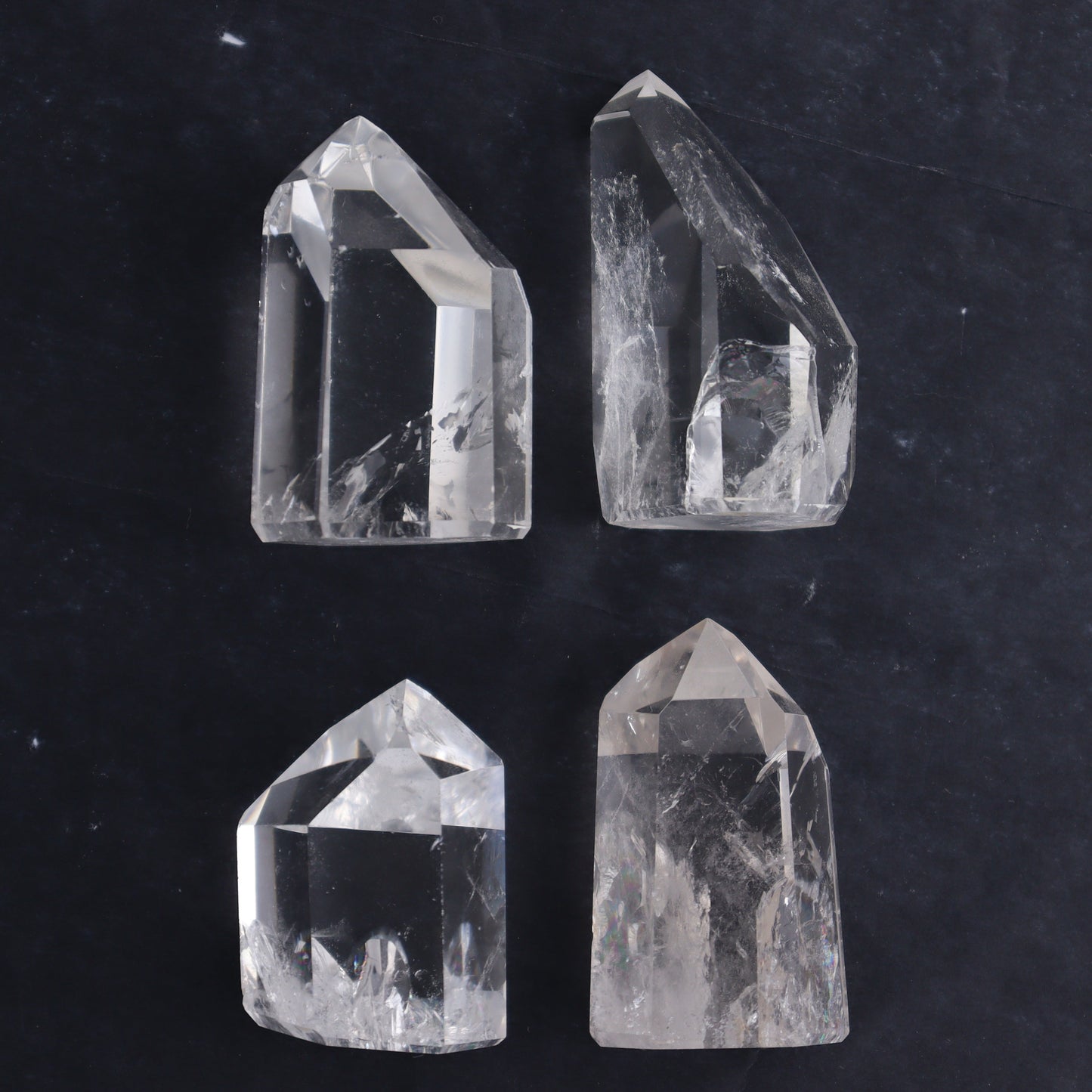 Clear Quartz Towers Set of 9 - Expert Wholesale and Supplier of Wholesale Crystals & Bulk Gemstones, ["Clear Quartz","Points","Quartz","Towers"]