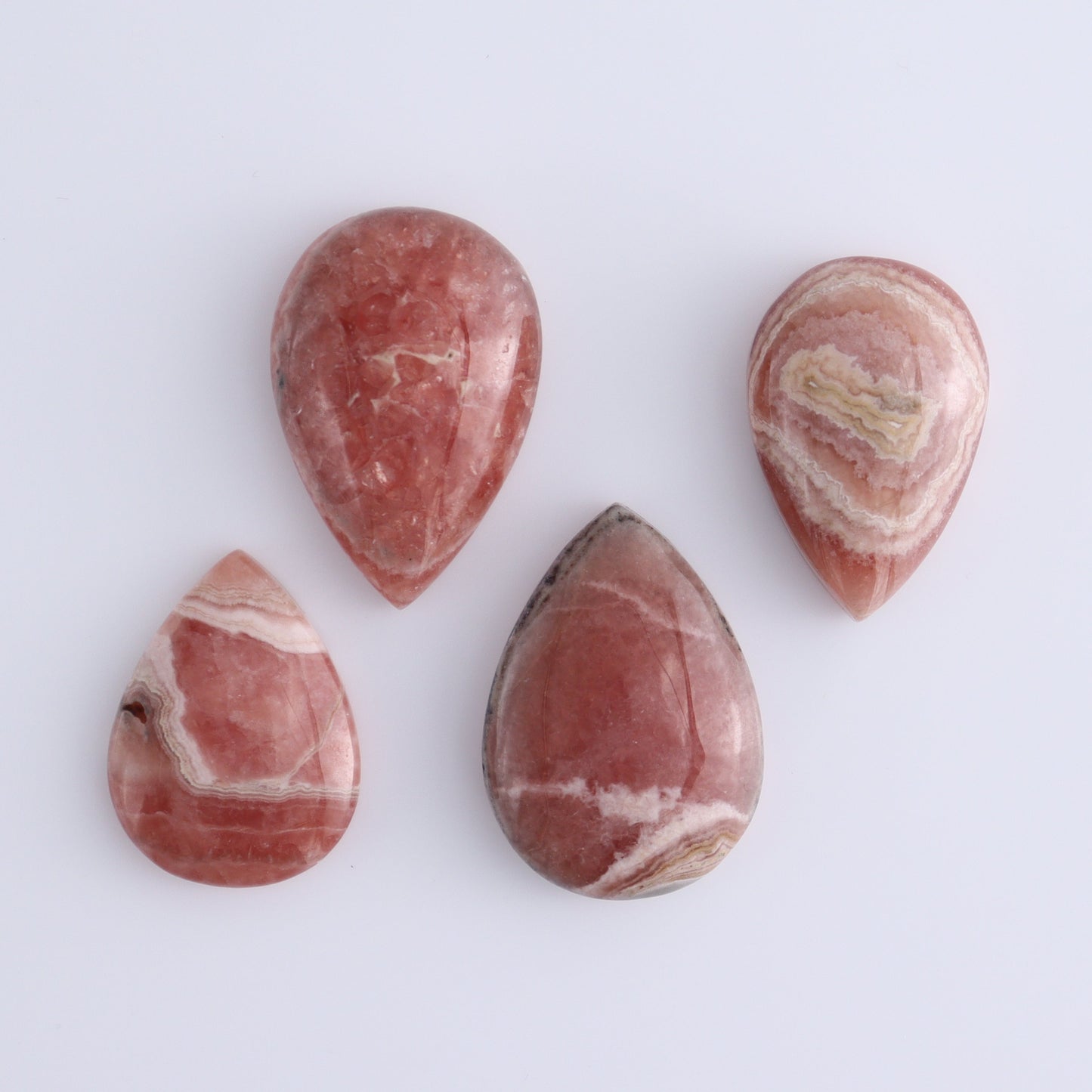Rhodochrosite Cabs Set of 6 - Expert Wholesale and Supplier of Wholesale Crystals & Bulk Gemstones, ["Argentina","Cabs","Rhodochrosite"]